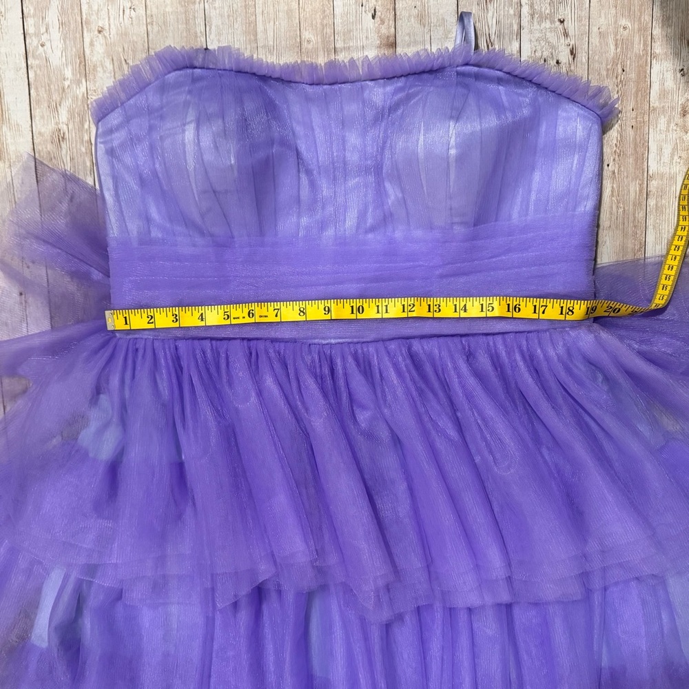 NWOT Lavender Tiered Tulle Prom Dress - Picture 6 of 9